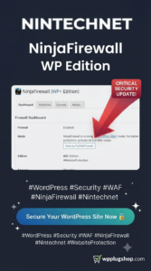NinjaFirewall WP Edition – WordPress Web Application Firewall (WAF) & Security Protection Plugin