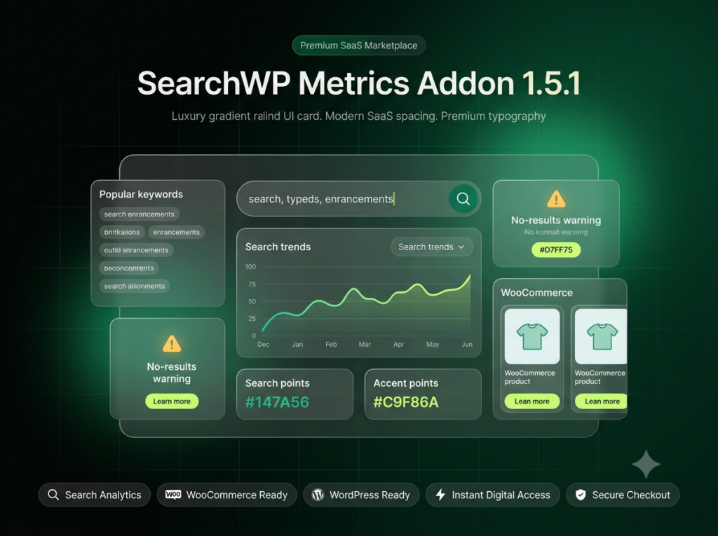 SearchWP Metrics Addon 1.5.1 – Search Analytics Plugin for WordPress