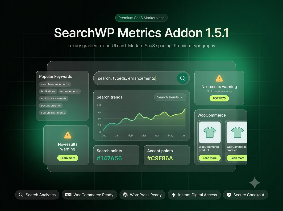 SearchWP Metrics Addon 1.5.1 – Search Analytics Plugin for WordPress