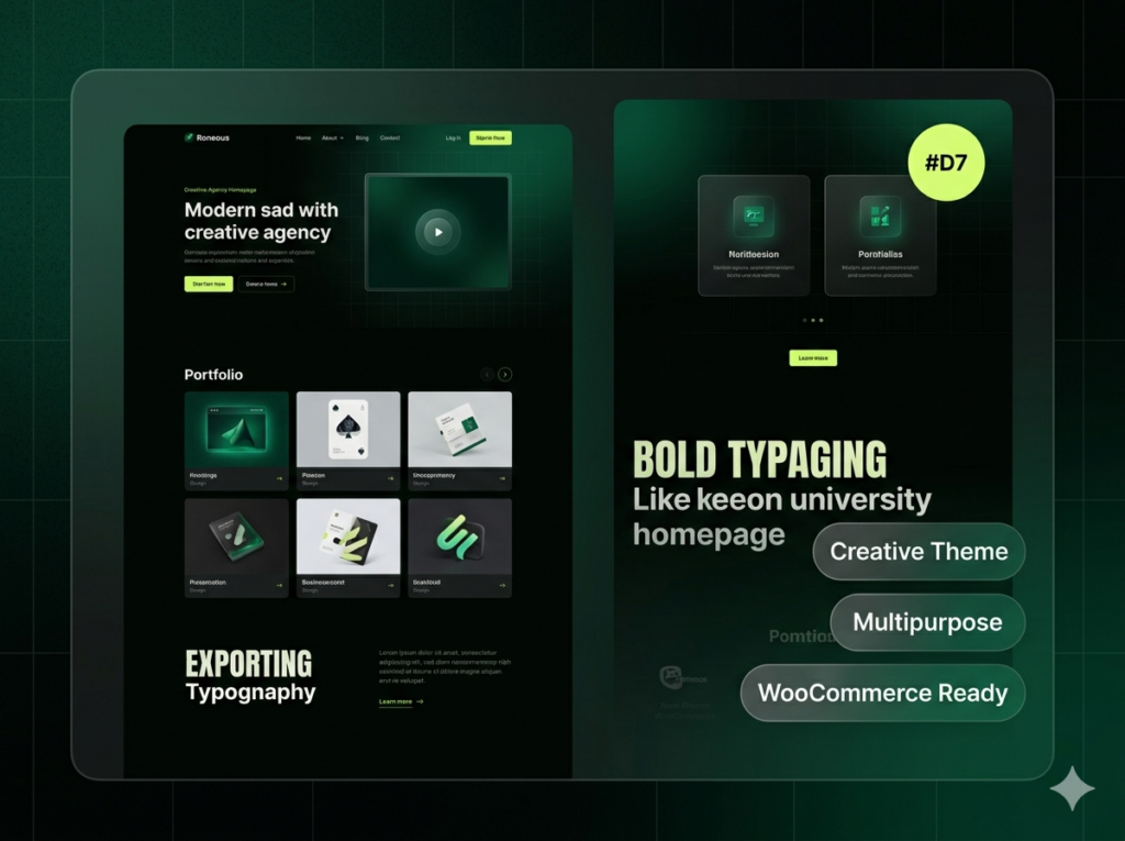 Roneous Creative Multipurpose WordPress Theme for Agency, Portfolio & Business Websites
