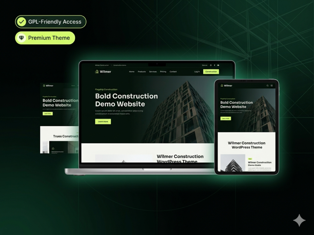 Wilmer - Construction & Architecture Portfolio WordPress Theme