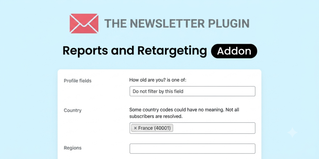 Newsletter Reports and Retargeting Addon – WordPress Email Analytics & Retargeting Plugin