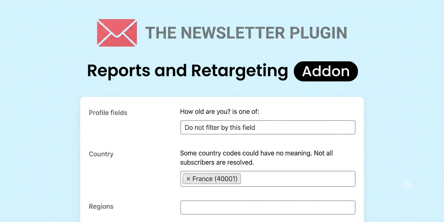 Newsletter Reports and Retargeting Addon – WordPress Email Analytics & Retargeting Plugin