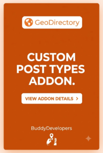 GeoDirectory Custom Post Types Add-on – Unlimited Directory Listing Types for WordPress