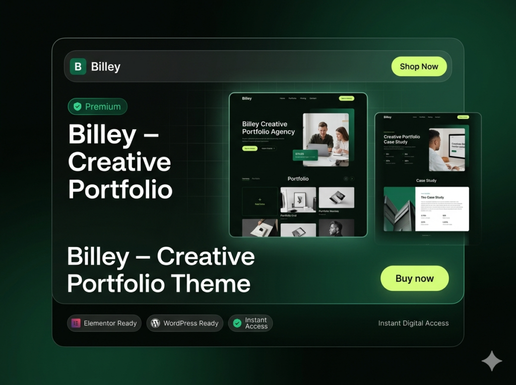 Billey – Creative Portfolio & Agency Elementor WordPress Theme