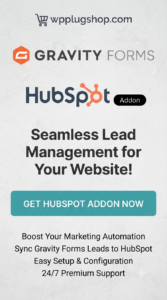 Gravity Forms HubSpot Addon – WordPress CRM & Lead Automation Integration