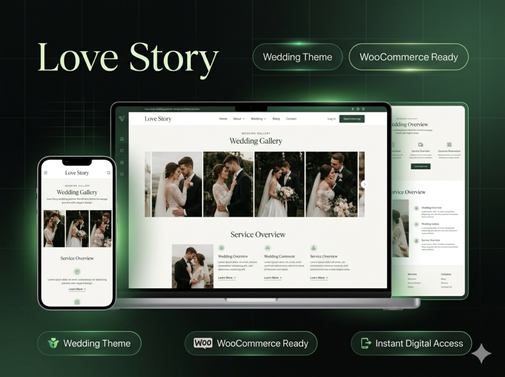 Love Story – Wedding Planner & Event WordPress Theme