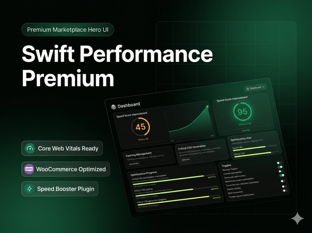 Swift Performance Premium WordPress Plugin – Speed Optimization, Caching & Core Web Vitals Booster