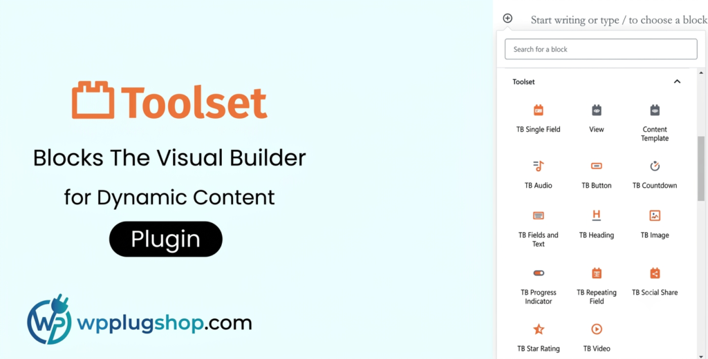 Toolset Blocks – The Visual Builder for Dynamic Content 1.6.24