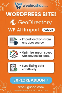 GeoDirectory WP All Import Addon – Bulk CSV & XML Directory Import Plugin
