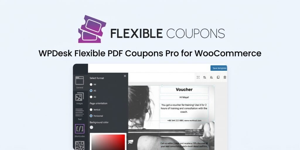 WP Desk Flexible PDF Coupons Pro for WooCommerce – Gift Card & PDF Voucher Plugin