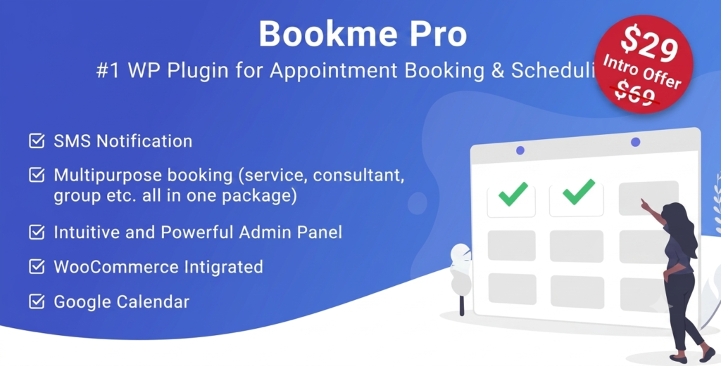 Bookme Pro WordPress Plugin – Appointment Booking & Scheduling System