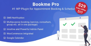 Bookme Pro WordPress Plugin – Appointment Booking & Scheduling System