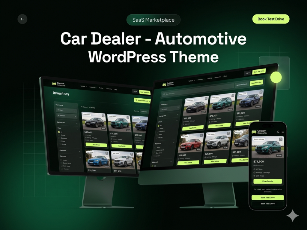 Car Dealer – Automotive WordPress Theme for Vehicle Listings & Dealership Websites