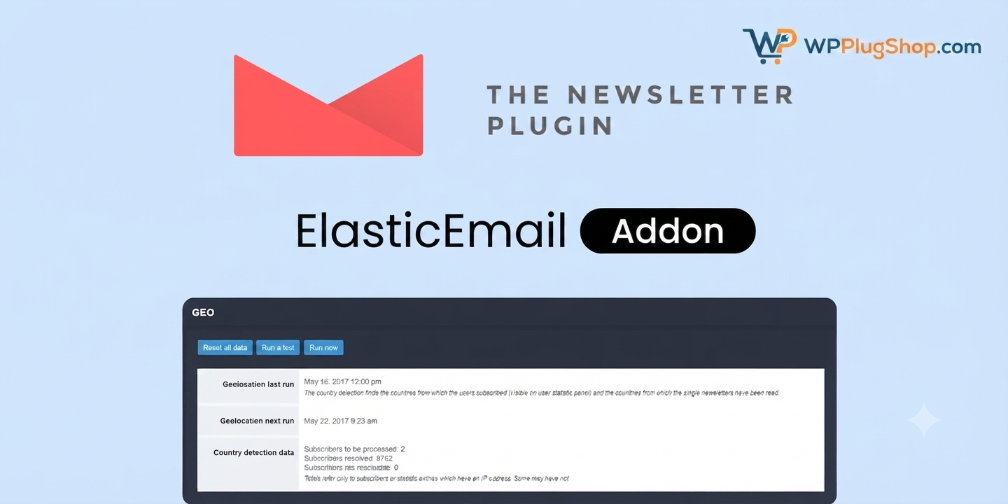 Newsletter ElasticEmail Addon – WordPress Email Delivery & SMTP Integration Tool