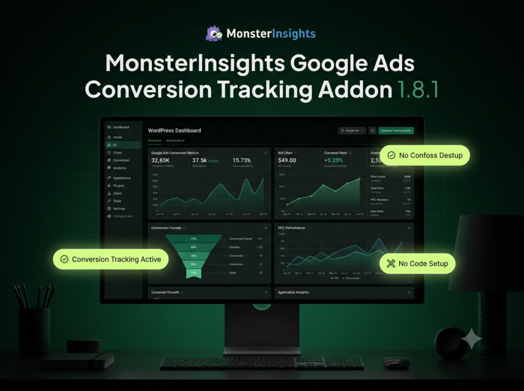 MonsterInsights Google Ads Conversion Tracking Addon 1.8.1 for WordPress & WooCommer