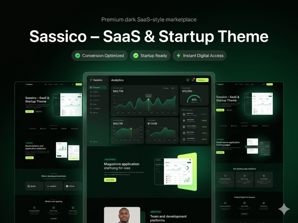 Sassico – SaaS & Startup Multipurpose WordPress Theme