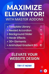 Master Addons for Elementor – All-in-One Widgets & Website Builder Toolkit