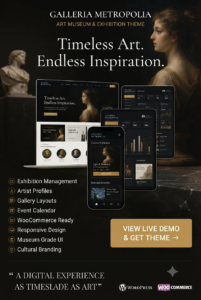 Galleria Metropolia – Art Museum & Exhibition Gallery WordPress Theme 1.3.5