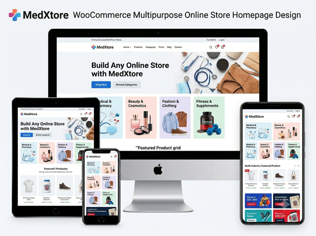 ⭐ MedXtore – Multipurpose WooCommerce WordPress Theme for Medical, Beauty & Online Stores