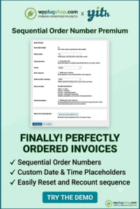 YITH Sequential Order Number Premium 1.54.0 – WooCommerce Order Number Plugin
