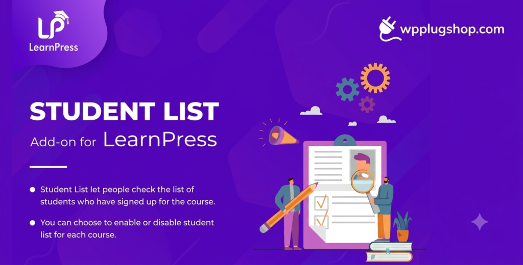 LearnPress Students List Addon 4.0.3 – Student Management for LearnPress