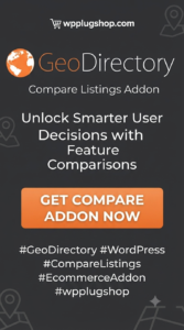 GeoDirectory Compare Listings Addon – Side-by-Side Listing Comparison Plugin for WordPress