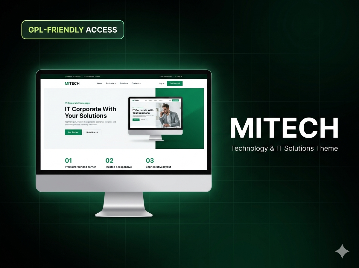 Mitech – Technology IT Solutions & Services WordPress Theme