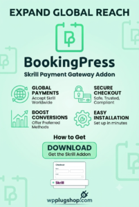 BookingPress Skrill Payment Gateway Addon – Accept Global & Multi-Currency Payments