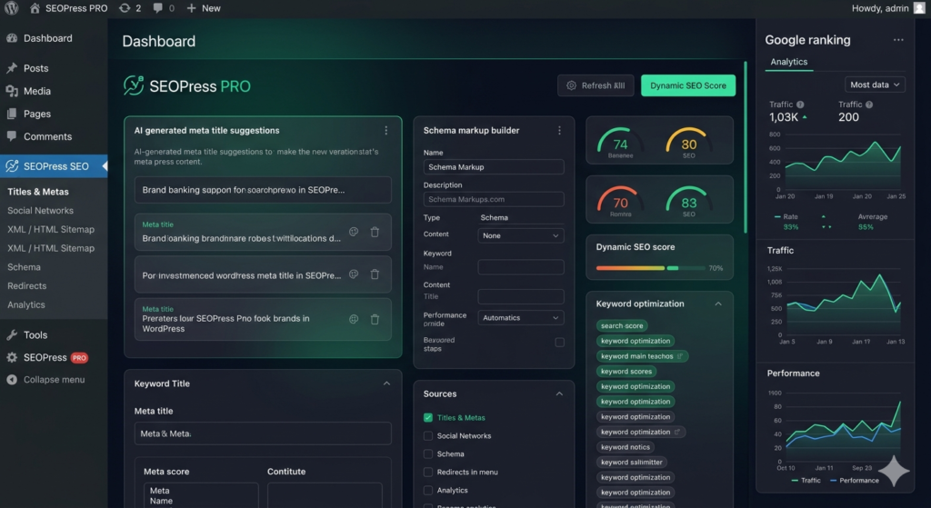 SEOPress PRO WordPress SEO Plugin – AI SEO, Schema & WooCommerce Optimization Tool