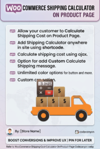 WooCommerce Shipping Cost Calculator on Product Page – Shipping Estimator Plugin for WooCommerce