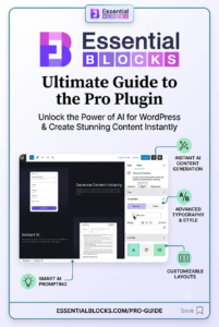 Essential Blocks Pro – Premium Gutenberg Page Builder, Advanced WordPress Blocks & Templates