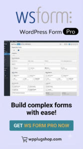 WS Form PRO – Advanced WordPress Form Builder Plugin