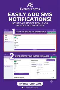 Everest Forms SMS Notifications Add-on – Instant SMS Alerts for WordPress