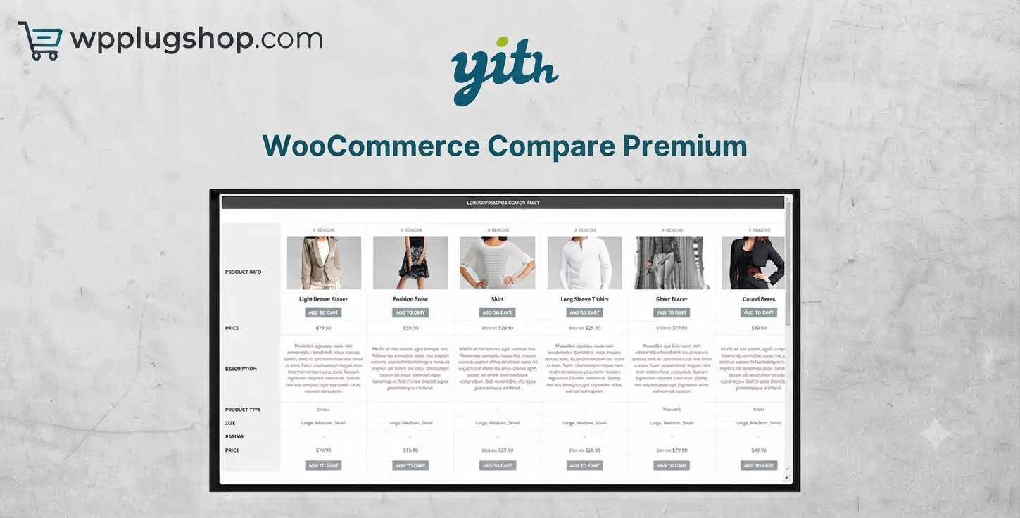 YITH WooCommerce Compare Premium – Product Comparison Plugin for WooCommerce