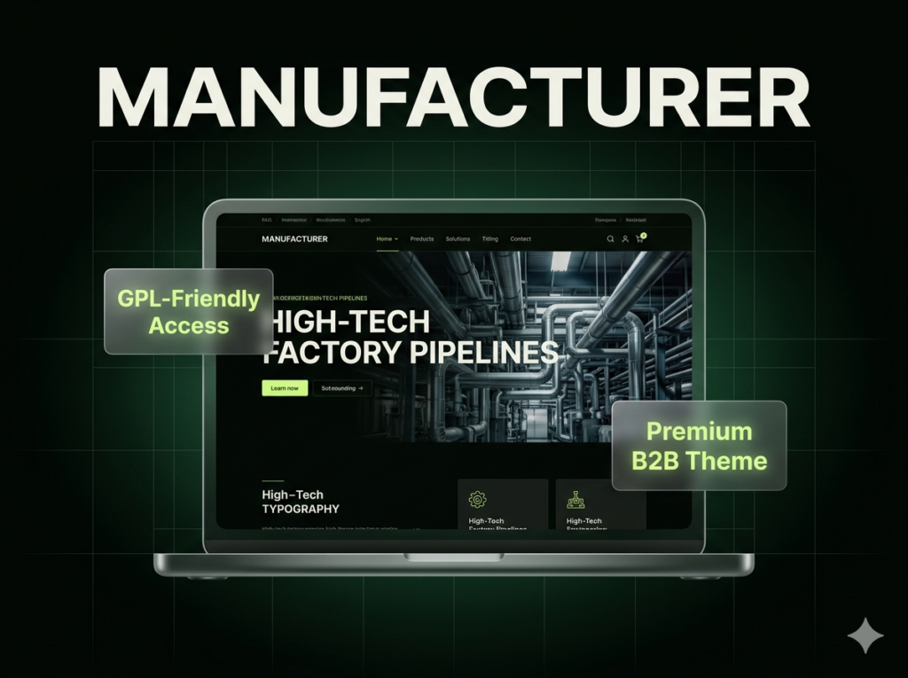 Manufacturer – Factory and Industrial B2B WordPress Theme