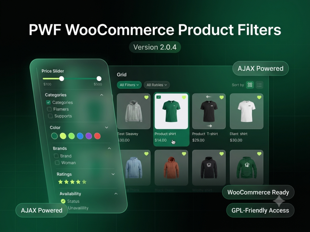 PWF WooCommerce Product Filters 2.0.4 – Advanced AJAX Filters for WooCommerce