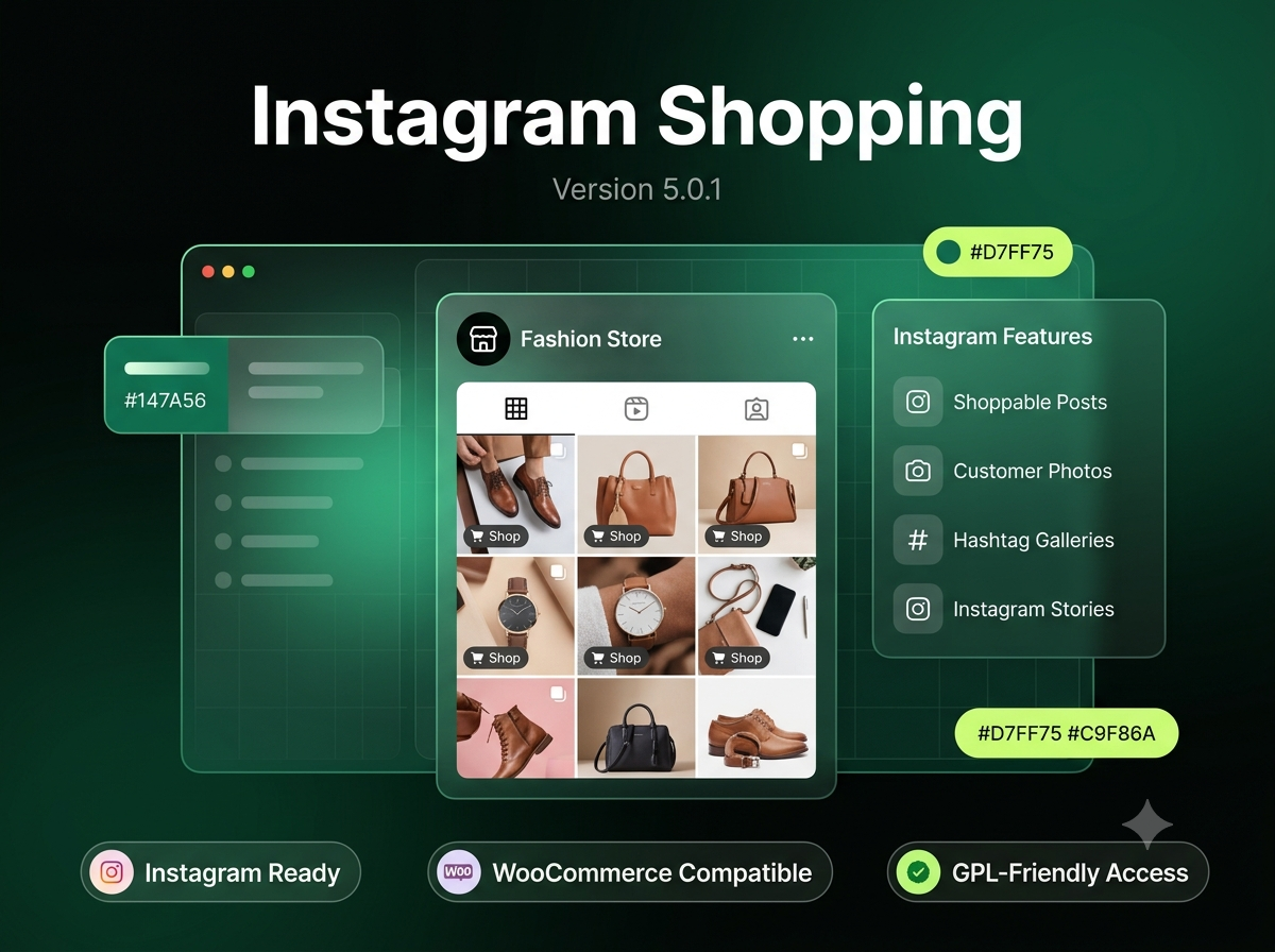 WooCommerce Instagram 5.0.1 – Instagram Shopping & Shoppable Gallery Plugin