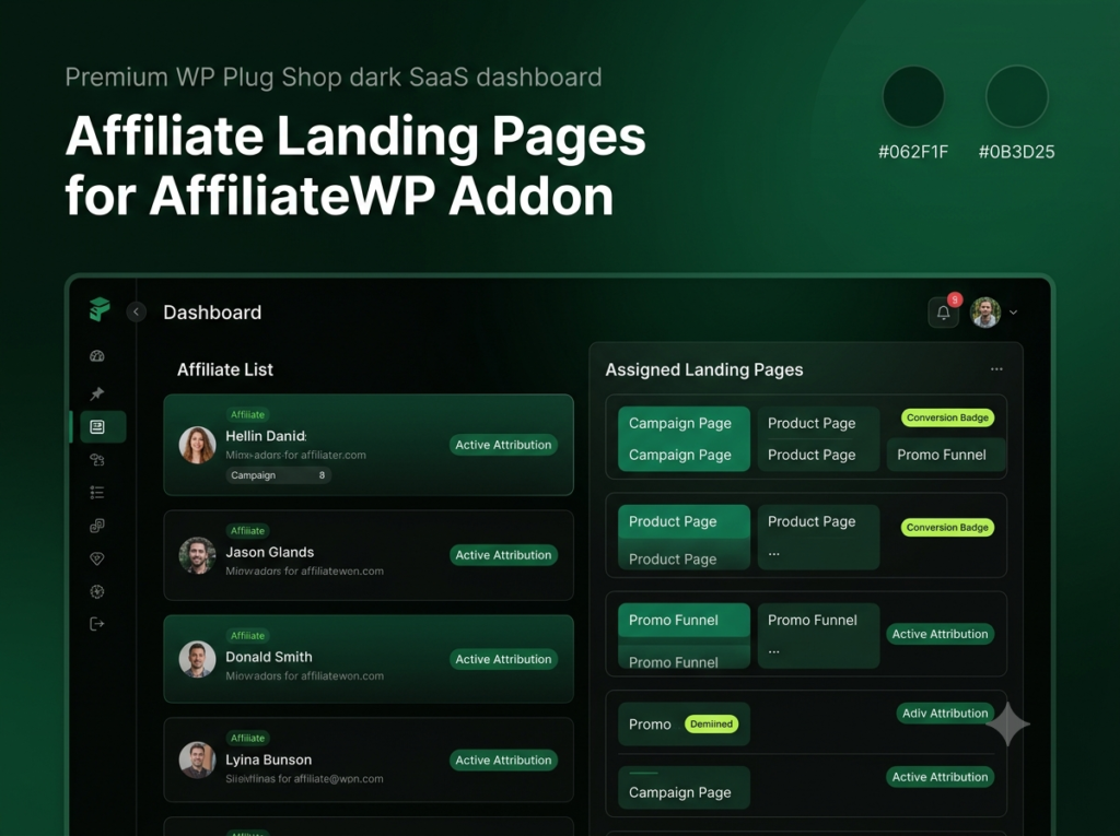 Affiliate Landing Pages for AffiliateWP – High-Converting WordPress Affiliate Funnel Builder Plugin