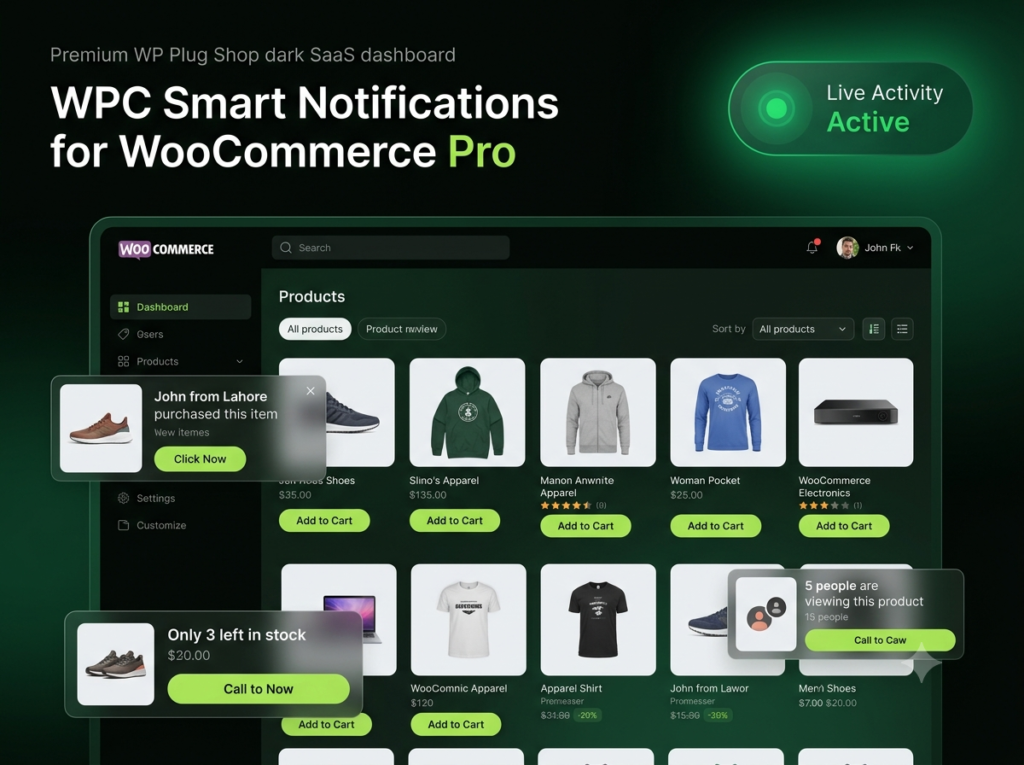 WPC Smart Notifications for WooCommerce Pro – Real-Time Sales Popups & Social Proof Plugin