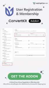 User Registration ConvertKit Addon – WordPress Email Marketing & Subscriber Automation Plugin