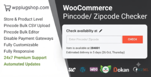 WooCommerce Pincode Zipcode Checker – Delivery Availability Plugin