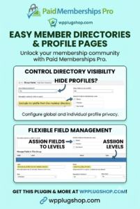 Member Directory and Profile Pages Addon – Paid Memberships Pro 2.1.3 | Searchable Member Profiles