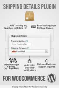 WooCommerce Shipping Details Plugin – Order Tracking & Delivery Information Display Tool