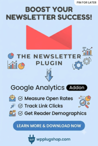 Newsletter Google Analytics Addon 1.3.2 – Email Campaign Tracking for WordPress