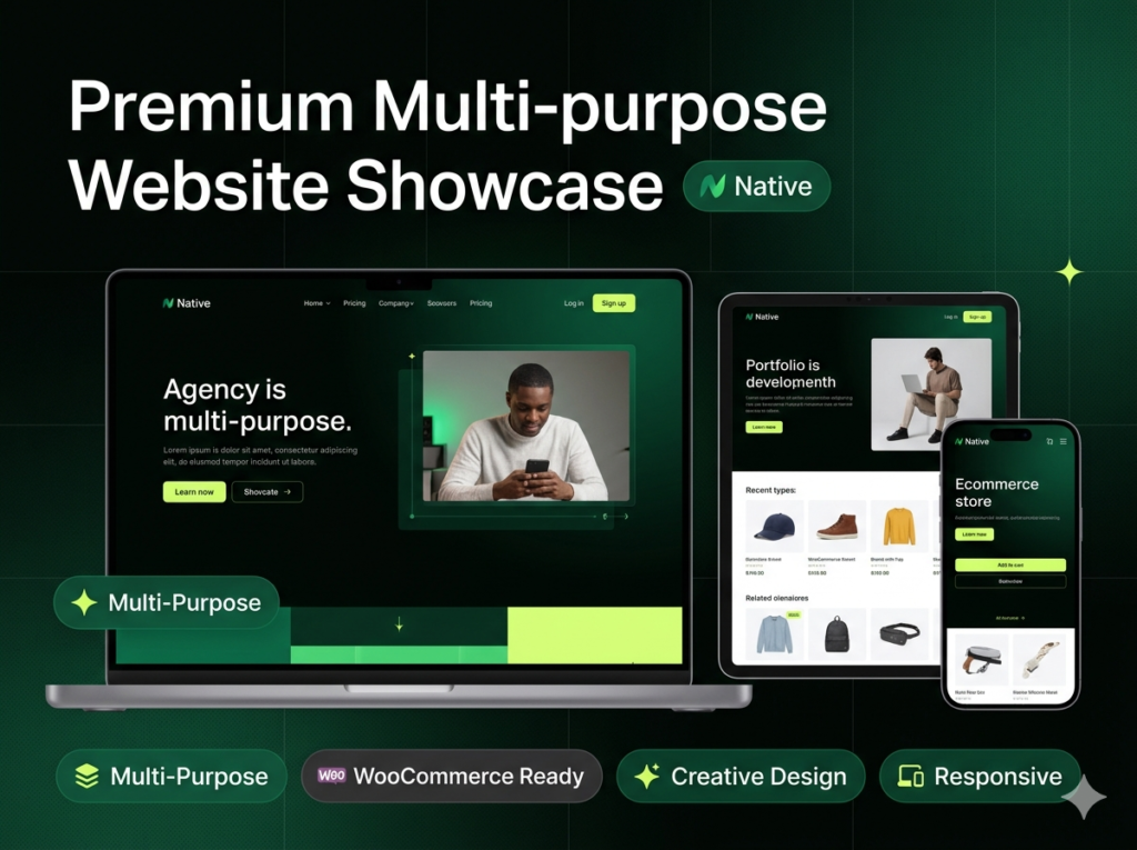 Native – Multi-Purpose Creative WordPress Theme for Business & Portfolio