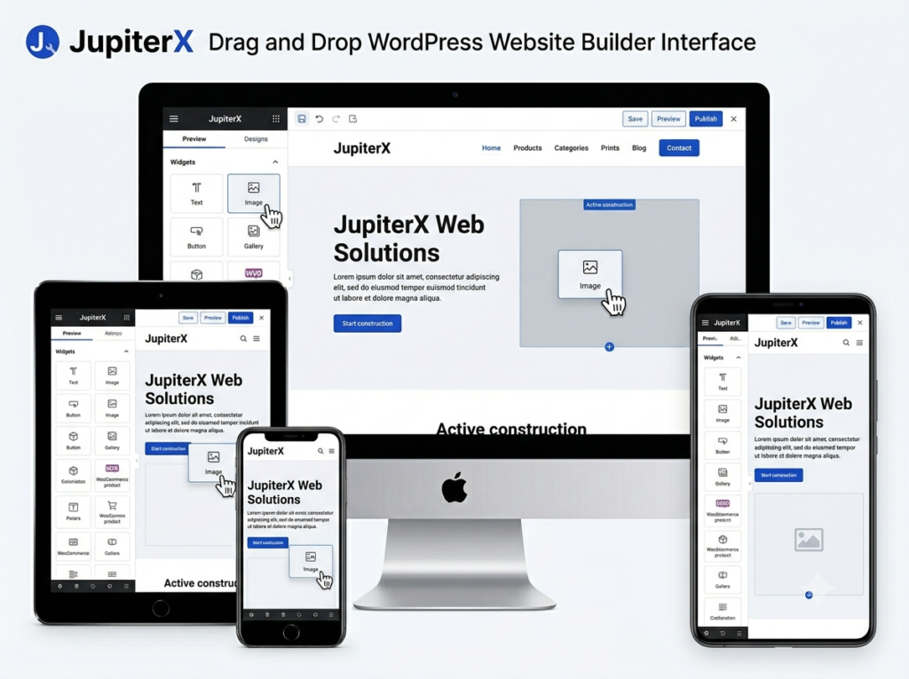 ⭐ JupiterX – All-in-One WordPress Website Builder for WooCommerce & Business Websites