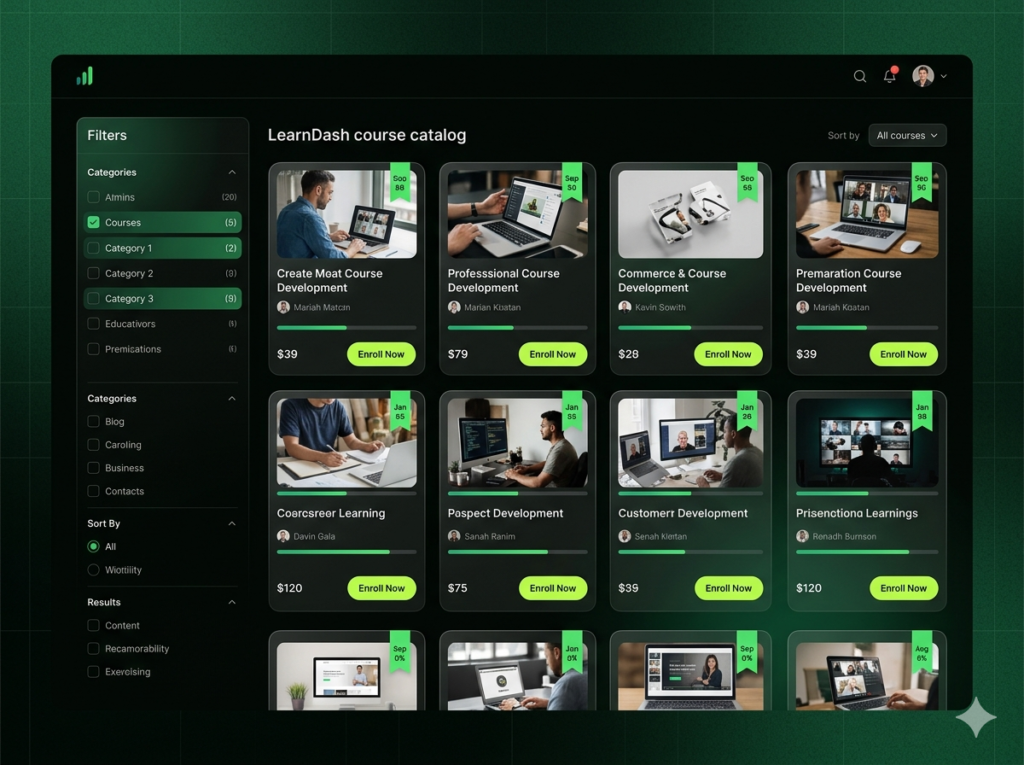 LearnDash Course Grid Addon – Build Modern Course Catalogs for LearnDash LMS