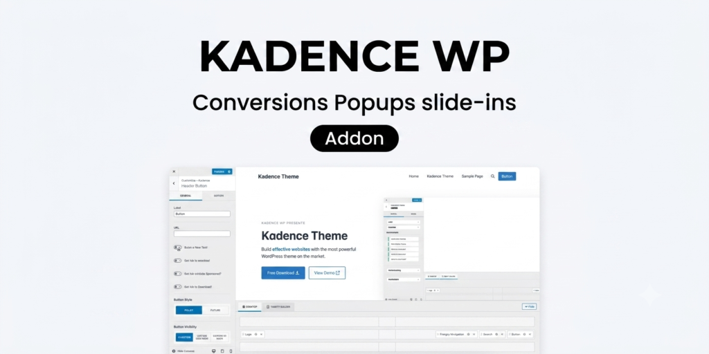 Kadence Conversions Plugin – WordPress Popup, Slide-in & Conversion Optimization Tool