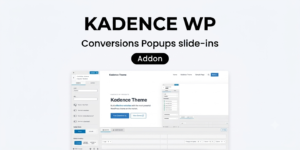 Kadence Conversions Plugin – WordPress Popup, Slide-in & Conversion Optimization Tool